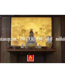Bàn thờ treo tường gổ gõ đỏ( Giá bao lắp ráp )