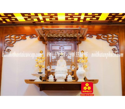 Trang thờ Phật gỗ Sồi