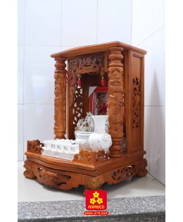 Mẫu bàn thờ Thần Tài gỗ Lim