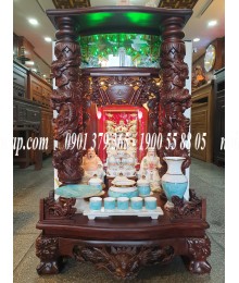 Mẫu bàn thờ Thần tài gỗ Cẩm Lai việt 